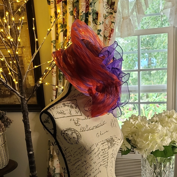 Derby Hat red and purple - Picture 6 of 11